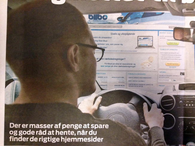 Ekstra Bladet skriver om Biibo.dk 'Brug nettet til bilen'